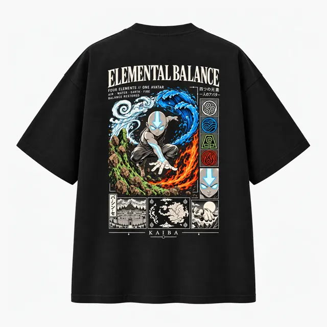 Remera Avatar oversize, espalda